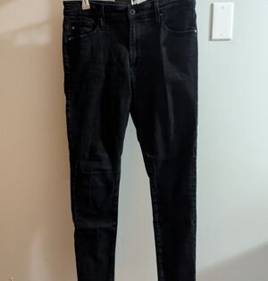 Adriano Goldschmeid Black High Rise Jeans Size 27R